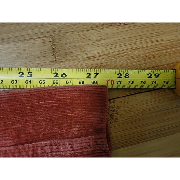 Anthropologie Pilcro and the Letterpress Orange Corduroy Wide Legs Pant Size 29 - Picture 8 of 10